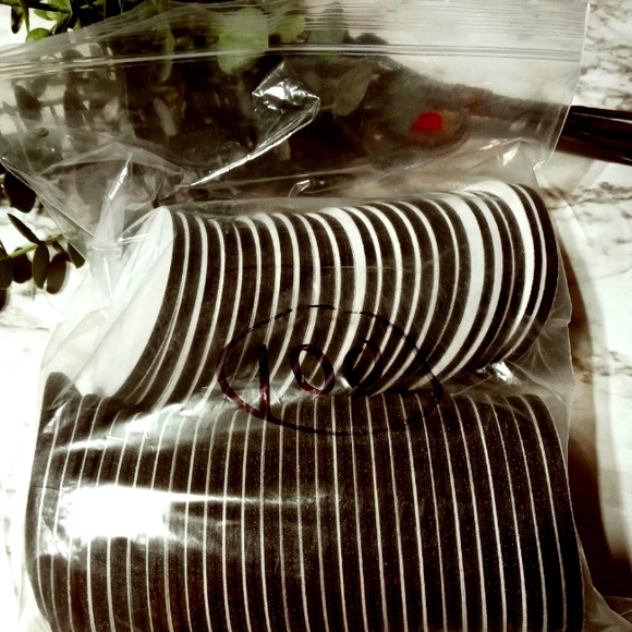 NWOT 100 pcs Sub Blanks | Coaster Round | 3.5" Fabric Top Black Rubber Bottom(2) - Picture 3 of 8